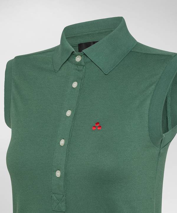 Peuterey Polo smanicata in piquet Vendita Calda