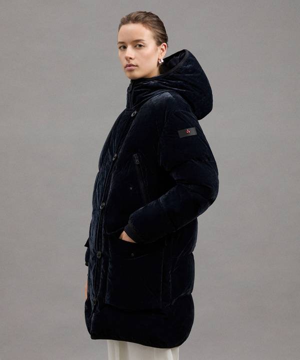 Peuterey Parka Lungo In Tela Di Nylon Floccata 2025