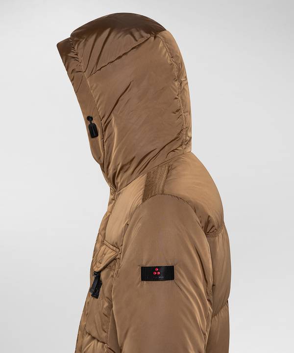 Peuterey Field Jacket In Taffeta’ Con Cappuccio In Pelliccia Prezzo Ridotto