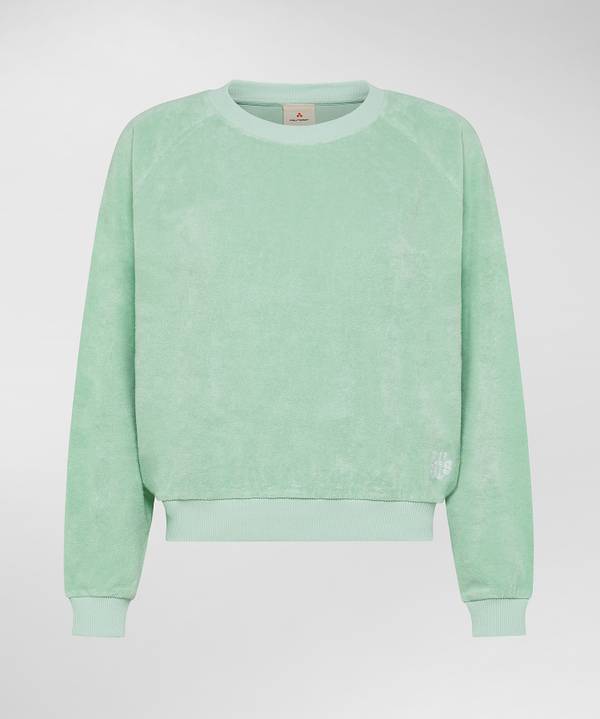 Peuterey Maglia girocollo in spugna di cotone Offerta migliore