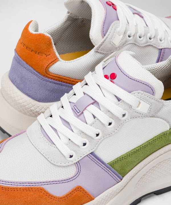 Peuterey Sneakers in pelle con dettagli color Offerta temporanea
