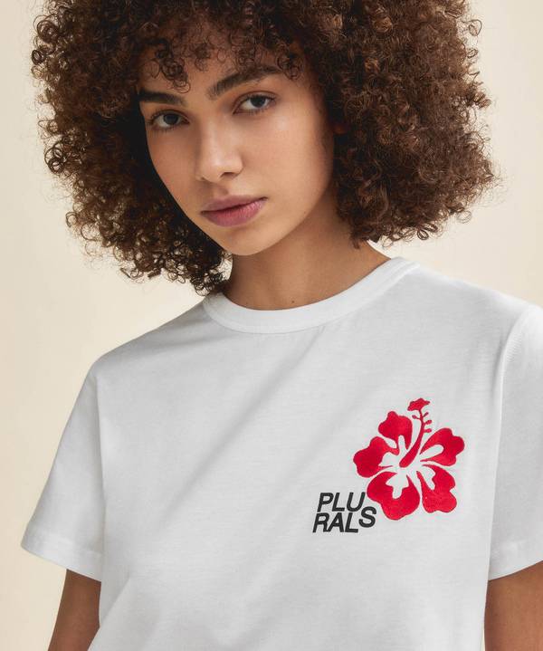 Peuterey T-shirt con ricamo tropicale Moda