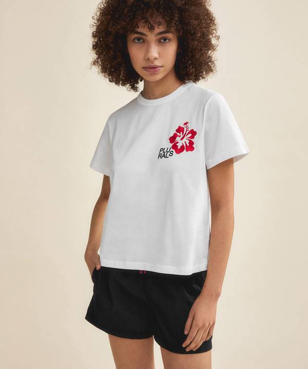 Peuterey T-shirt con ricamo tropicale Moda
