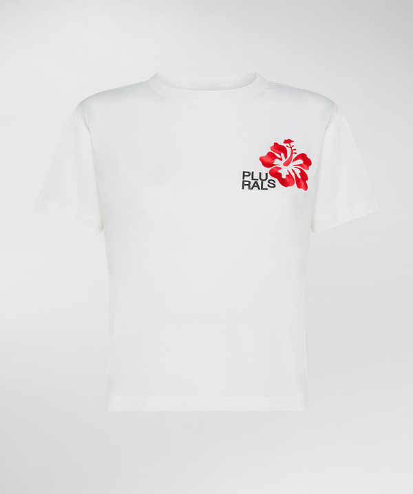 Peuterey T-shirt con ricamo tropicale Moda