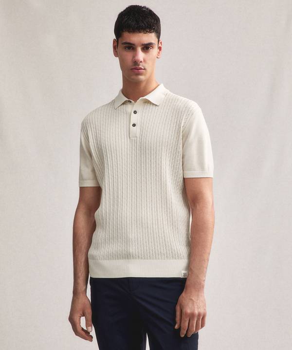 Peuterey Polo a treccia in tricot di cotone Hotsell