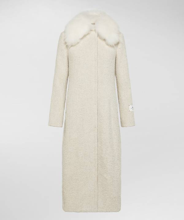 Peuterey Cappotto Lungo Con Collo In Capra Cashmere Qualità