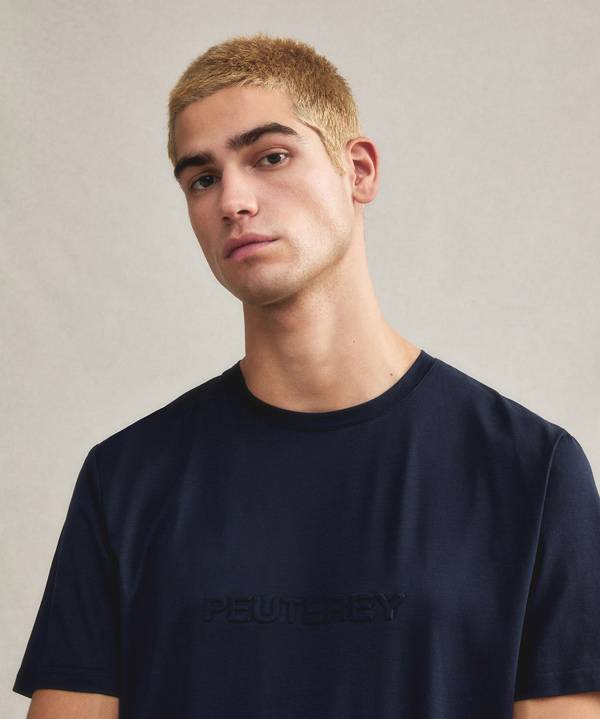 Peuterey T-shirt con scritta in rilievo Convenienza