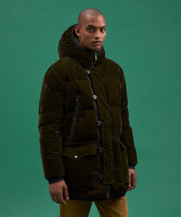 Peuterey Parka Lungo In Tessuto Made In Italy Economico