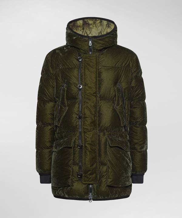 Peuterey Parka Lungo In Tessuto Made In Italy Economico