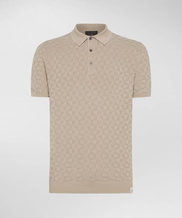 Peuterey Polo in cotone con effetto 3D 50% di sconto con spedizione gratuita