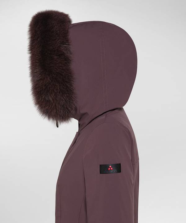 Peuterey Giacca Slim Con Pelliccia In Tono Colore Italy