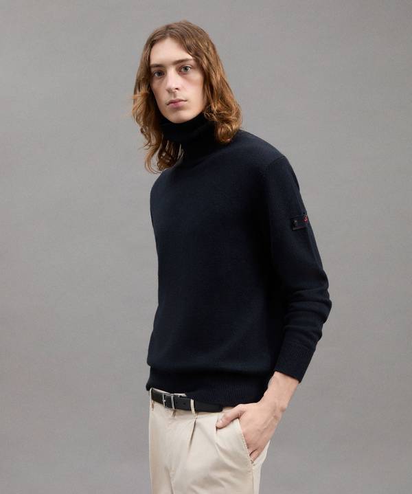 Peuterey Maglia A Collo Alto In Misto Lana Yak Pezzi Unici