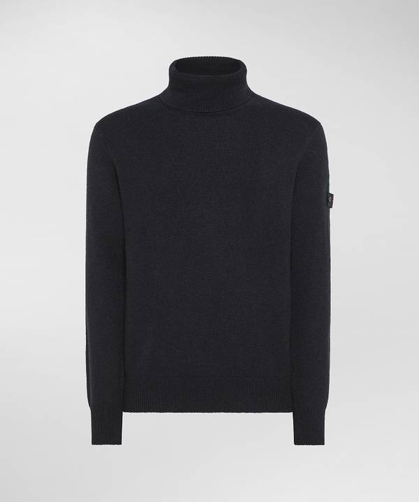 Peuterey Maglia A Collo Alto In Misto Lana Yak Pezzi Unici