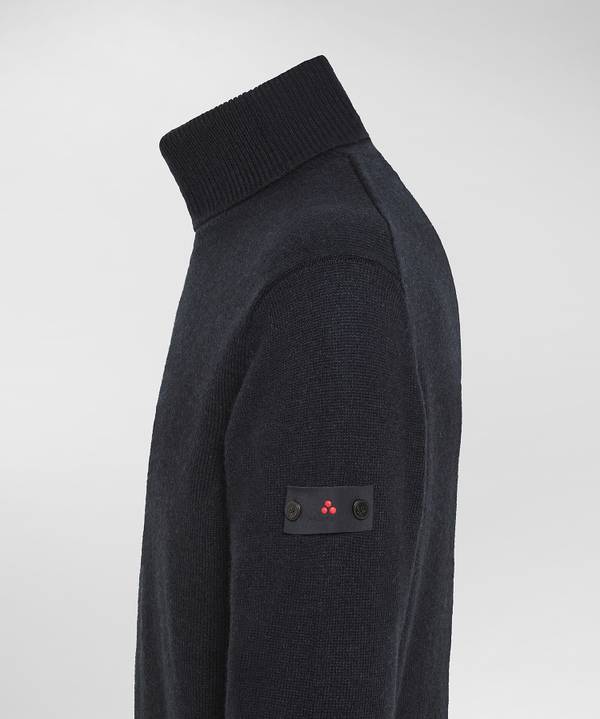 Peuterey Maglia A Collo Alto In Misto Lana Yak Pezzi Unici