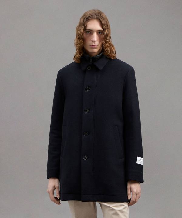 Peuterey Cappotto Lungo In Lana Con Pettorina Staccabile Acquista Ora