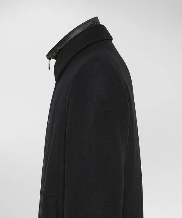Peuterey Cappotto Lungo In Lana Con Pettorina Staccabile Acquista Ora