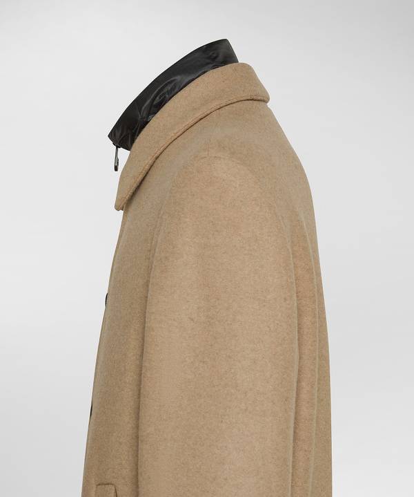Peuterey Cappotto Lungo In Lana Con Pettorina Staccabile Prezzo Ridotto