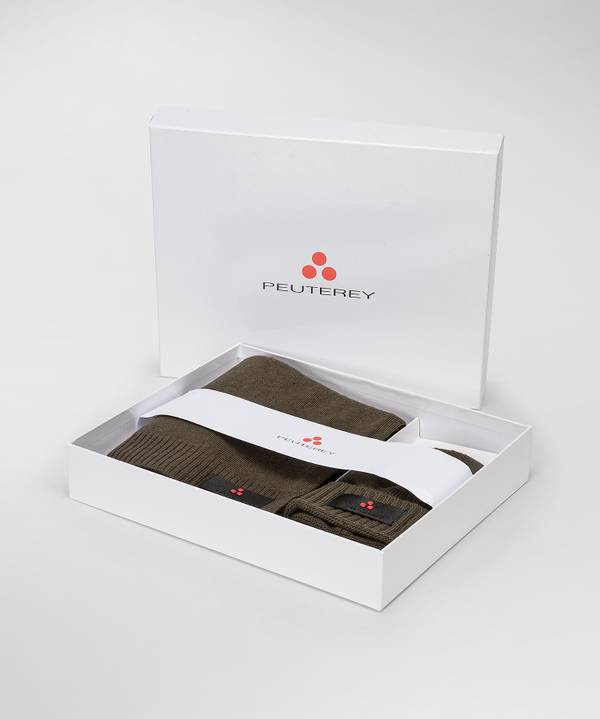 Peuterey Kit Berretto E Sciarpa In Misto Lana Offerte