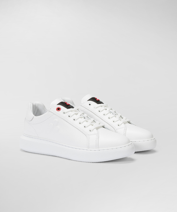 Peuterey Sneaker In Pelle Con Logo Goffrato Vendita Economica
