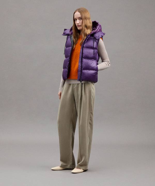 Peuterey Gilet In Ripstop Lucido In Saldo