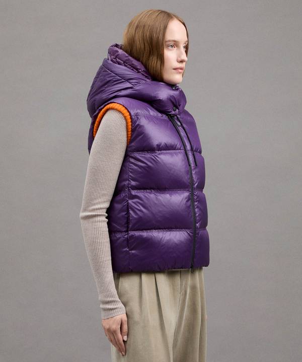 Peuterey Gilet In Ripstop Lucido In Saldo