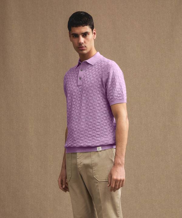 Peuterey Polo in cotone con effetto 3D Offerta speciale