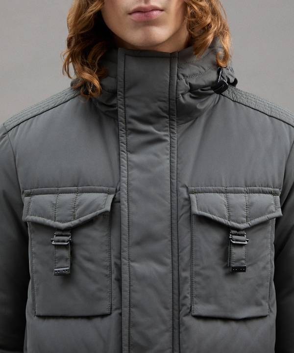 Peuterey Field Jacket In Microfibra Black Friday
