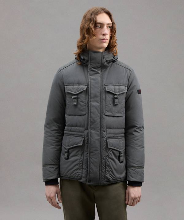 Peuterey Field Jacket In Microfibra Black Friday