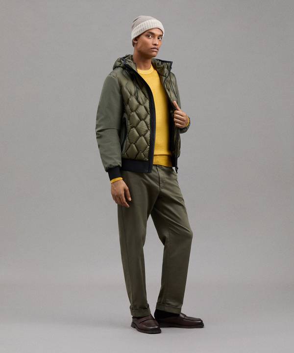 Peuterey Bomber Bimateriale Con Trapunta Geometrica Offerta natalizia