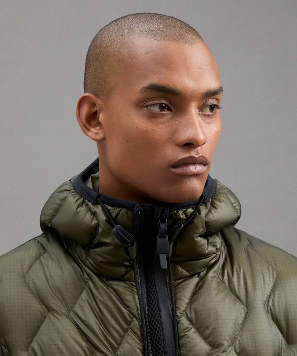 Peuterey Bomber Bimateriale Con Trapunta Geometrica Offerta natalizia