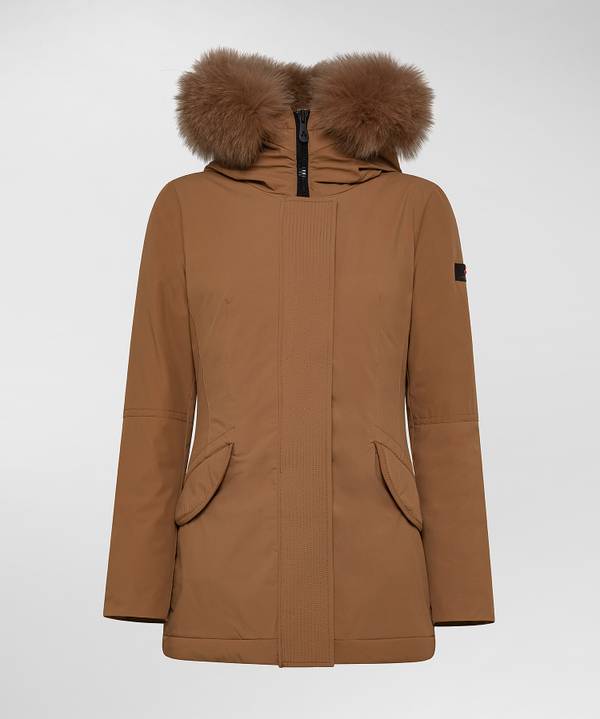 Peuterey Giacca Slim Con Pelliccia In Tono Colore Bestseller