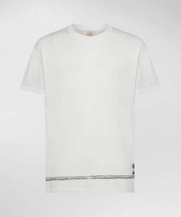 Peuterey T-Shirt over con decorazione palme Prezzo basso