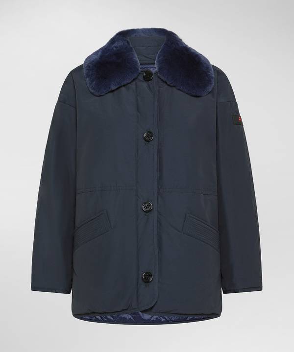 Peuterey Giacca Reversibile Con Colletto Fur Staccabile
