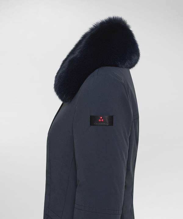 Peuterey Giacca Slim Con Pelliccia Vendita Economica