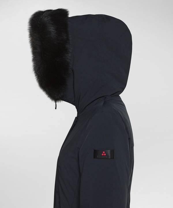 Peuterey Giacca Slim Con Pelliccia In Tono Colore Vendite Flash