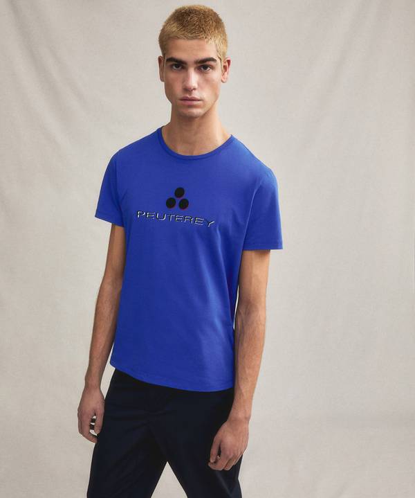 Peuterey T-shirt logata di cotone Sconto di tempo limitato