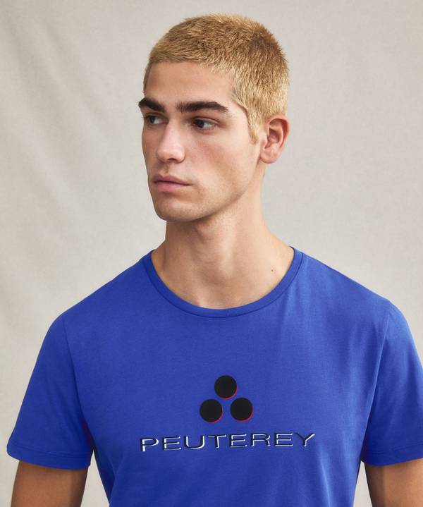Peuterey T-shirt logata di cotone Sconto di tempo limitato
