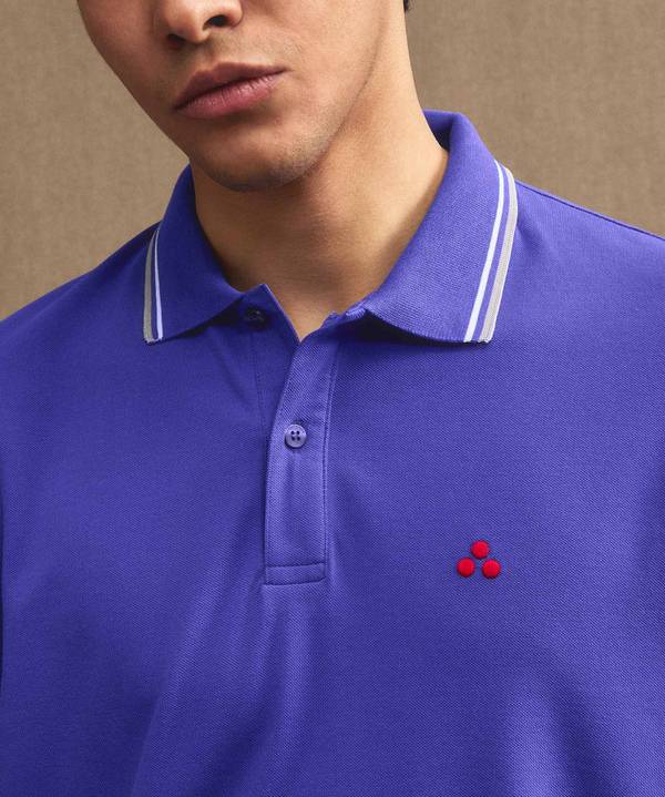Peuterey Polo in piquet di cotone stretch Liquidazione