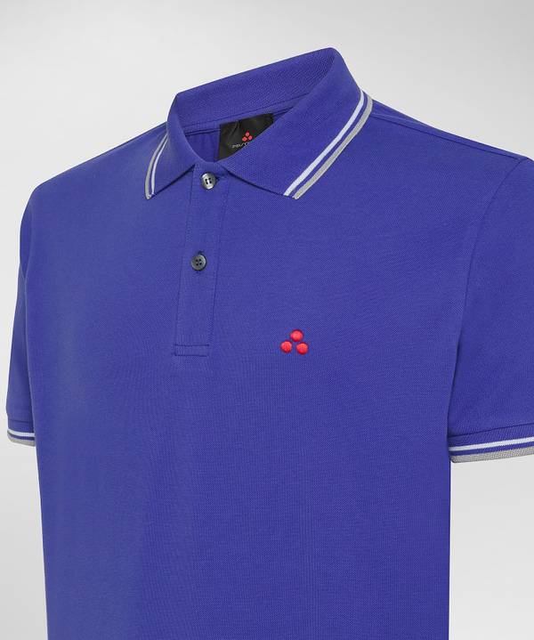 Peuterey Polo in piquet di cotone stretch Liquidazione