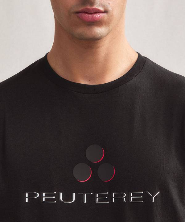 Peuterey T-shirt logata di cotone Offerte speciali
