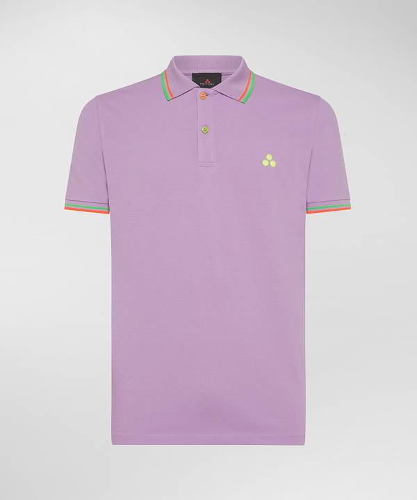 Peuterey Polo in piquet con dettagli fluo Rilascio limitato