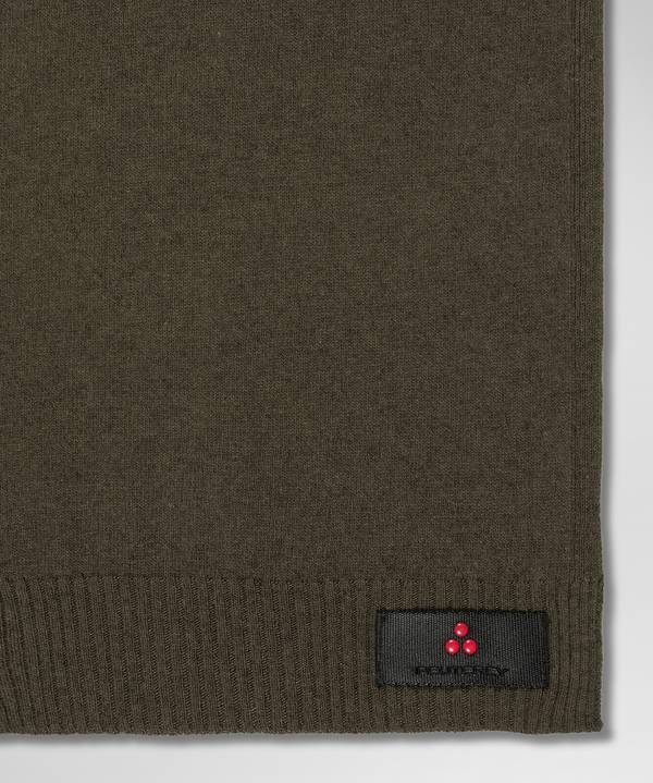 Peuterey Sciarpa In Tricot Misto Lana Con Fascetta Portalogo Ultimi tre giorni