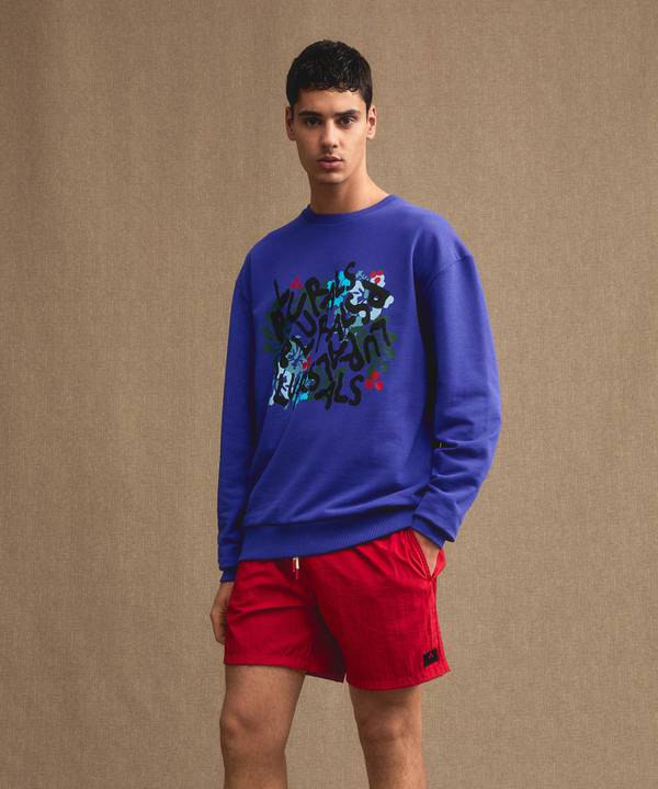 Peuterey Felpa Plurals con stampa tropicale In Linea