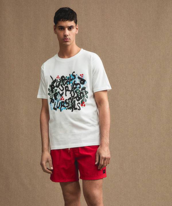 Peuterey T-shirt con lettering Nuovo