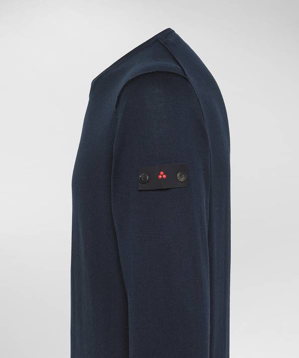 Peuterey Maglia tricot con logo ricamato Vendite Flash
