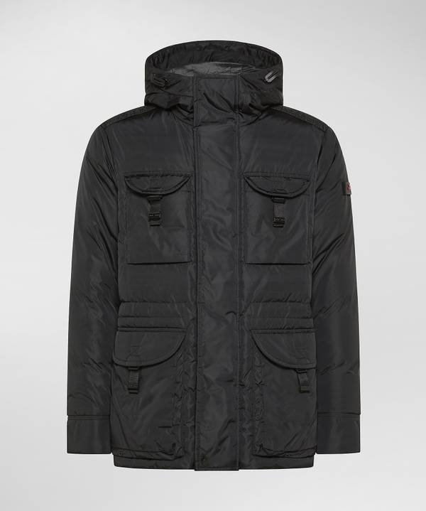 Peuterey Field Jacket In Taffeta’ Con Cappuccio In Pelliccia Fornitura limitata