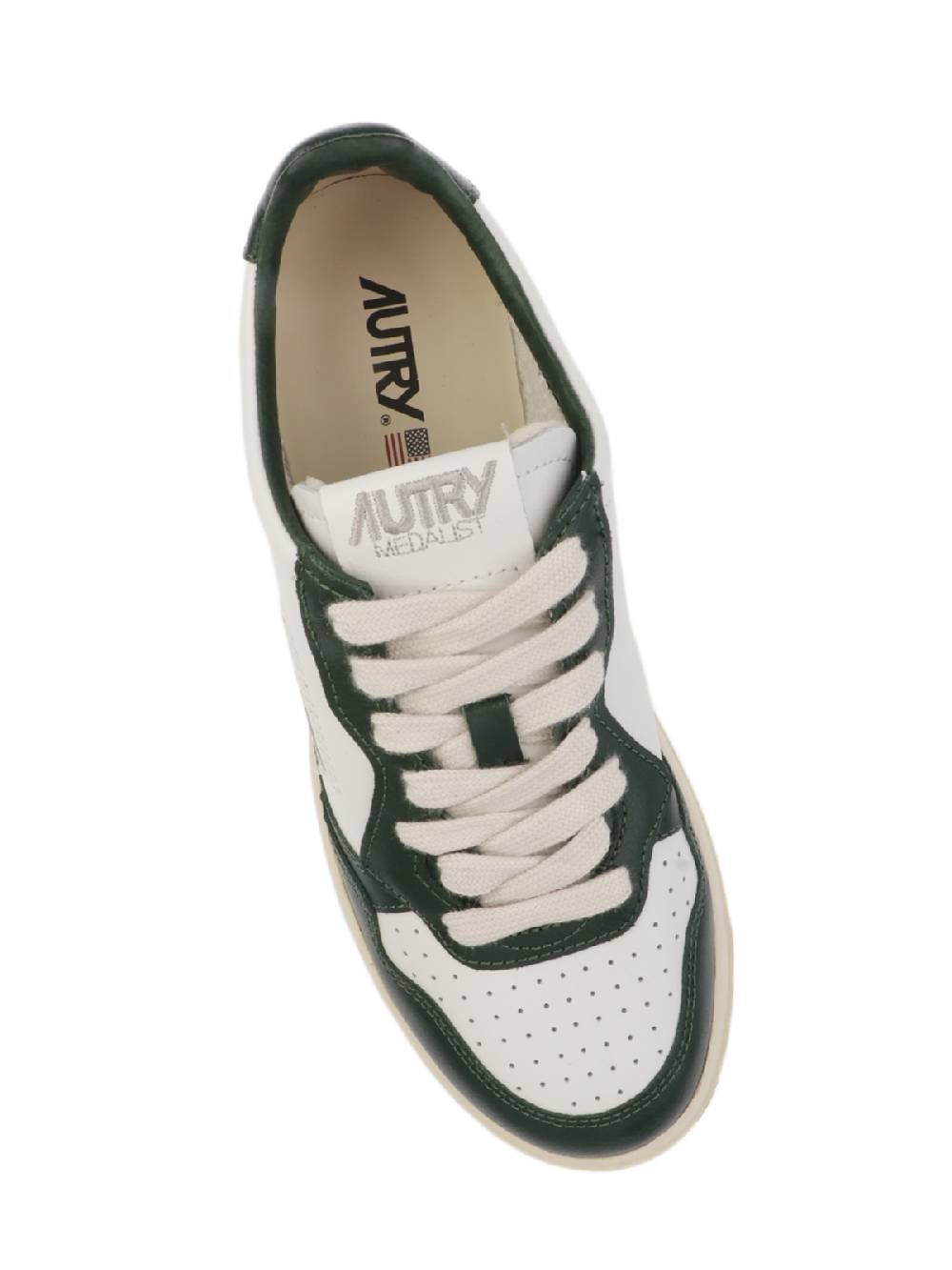 AUTRY Sneakers Donna Medalist Low in Pelle Bicolore Qualità Garantita