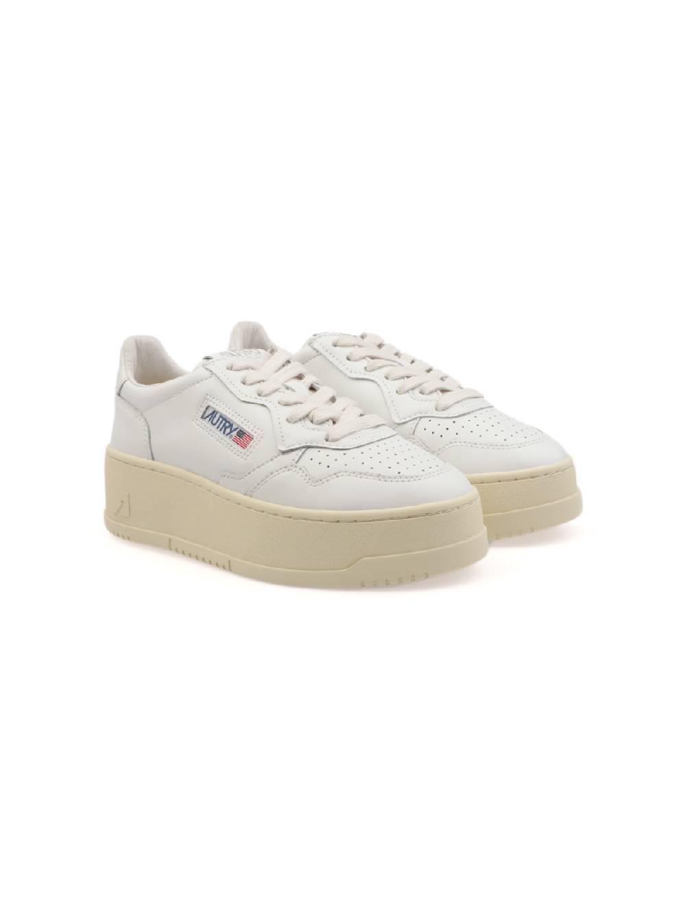 AUTRY Sneakers Donna Platform Low in Pelle Vendita Calda