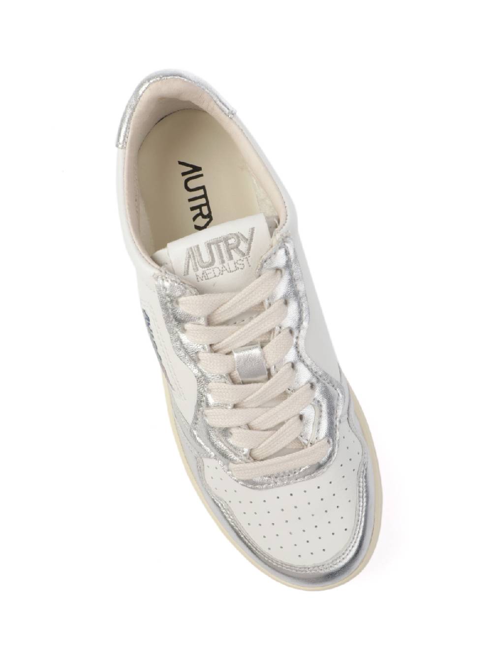 AUTRY Sneakers Donna Medalist Low in Pelle Bicolore Pezzi Unici