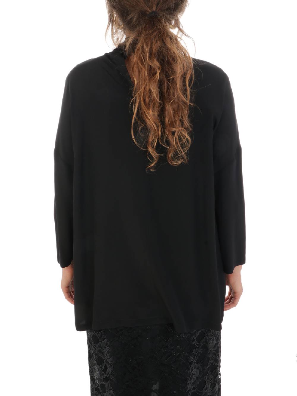 ASPESI Camicia Donna in Seta con Cravatta Vendita Calda